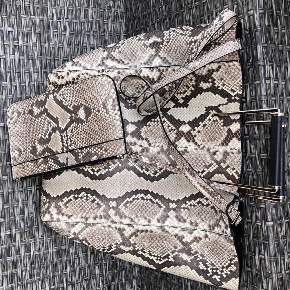 Jason Wu Genuine Python Leather Suvj Shopper Tote NEW - Picture 7 of 10